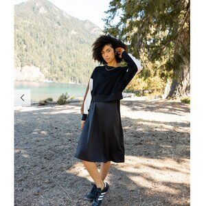 Point black slip skirt size S